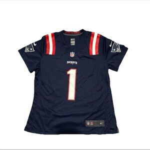 Nike Patriots NFL Women’s Licensed Cam Newton Navy Blue Jersey Medium